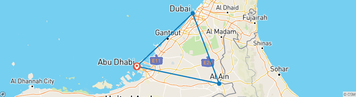 Mapa de Viaje por los Emiratos: Duerme como un jeque y brilla como Dubai