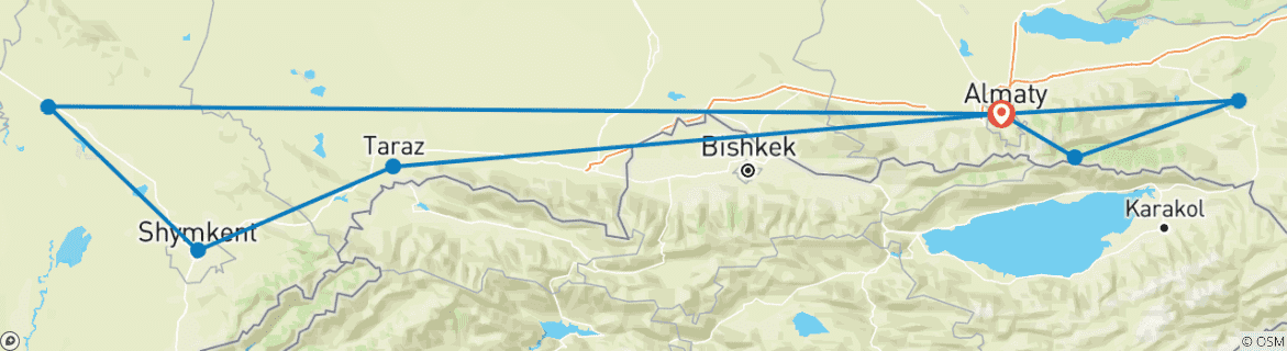 Imagen de un mapa que muestra la ruta del circuito
