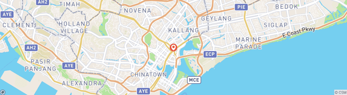 Mapa de Excursión de 5 días por lo más destacado de Singapur (guía y conductor privados）Personalizable