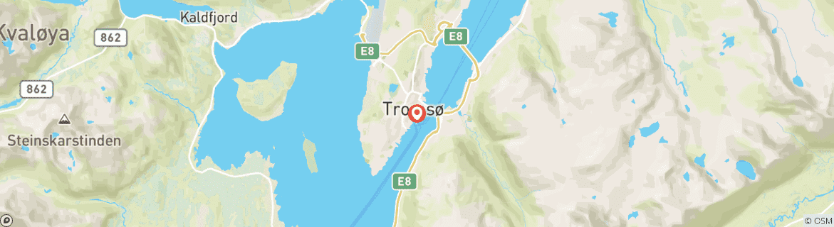Karte von Tromsø Unfiltered: Fjorde, Fjells & Midnight Sun