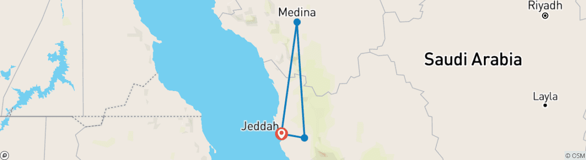 Imagen de un mapa que muestra la ruta del circuito