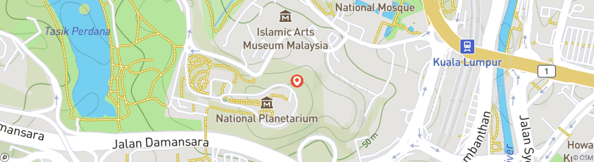 Carte du circuit 5 jours d'exploration de la ville de Kuala Lumpur