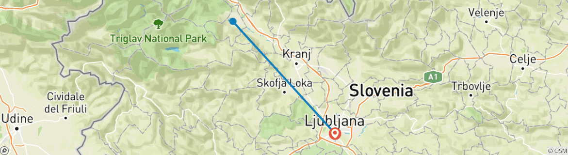 Carte du circuit 6 jours à Ljubljana : Un voyage à travers le charme de la capitale slovène