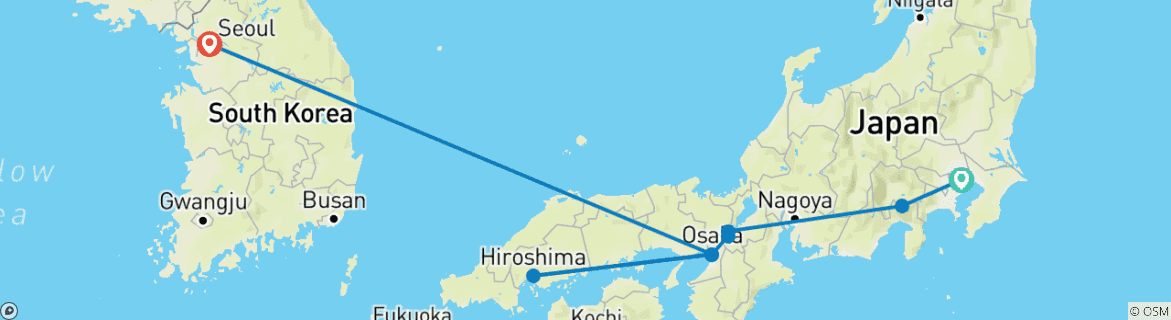 Imagen de un mapa que muestra la ruta del circuito