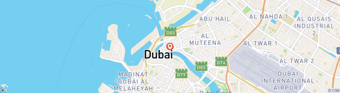 Carte du circuit Programme d'escale à Dubaï Compact