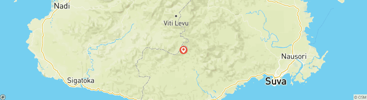 Carte du circuit Indulgence tropicale au Warwick Fiji - 5 jours de luxe, de détente et d'aventure