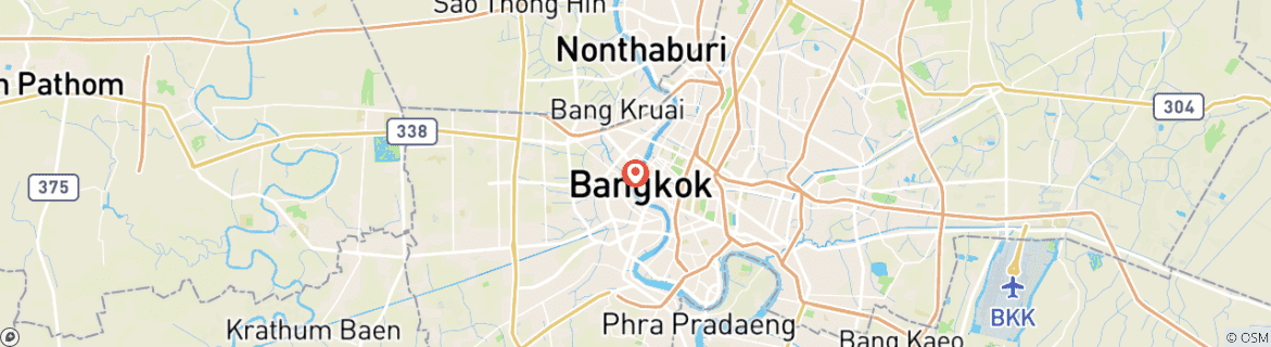 Carte du circuit 7 jours en Thaïlande : Temples, îles et culture thaïlandaise