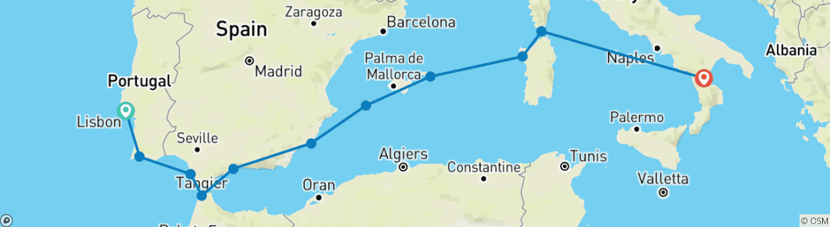 Kaart van Charmant mediterraan