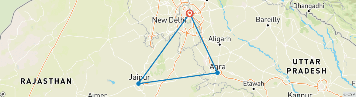 Imagen de un mapa que muestra la ruta del circuito