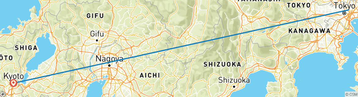 Carte du circuit 7 jours - Best of Japan Cherry Blossom Tour 2026 | Expérience Sakura en petit groupe