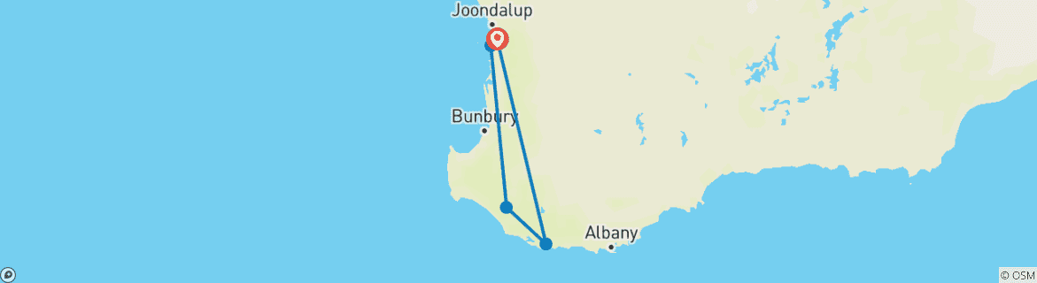 Carte du circuit Parcourez à vélo le sentier Munda Biddi : De Walpole à Manjimup