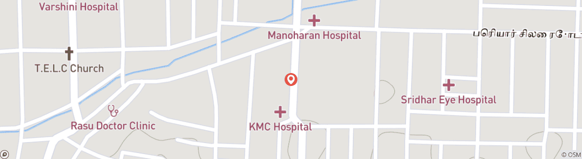 Carte du circuit Visite des saveurs et traditions du Chettinad avec un expert culinaire