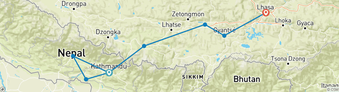 Imagen de un mapa que muestra la ruta del circuito