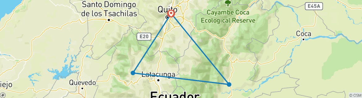 Imagen de un mapa que muestra la ruta del circuito
