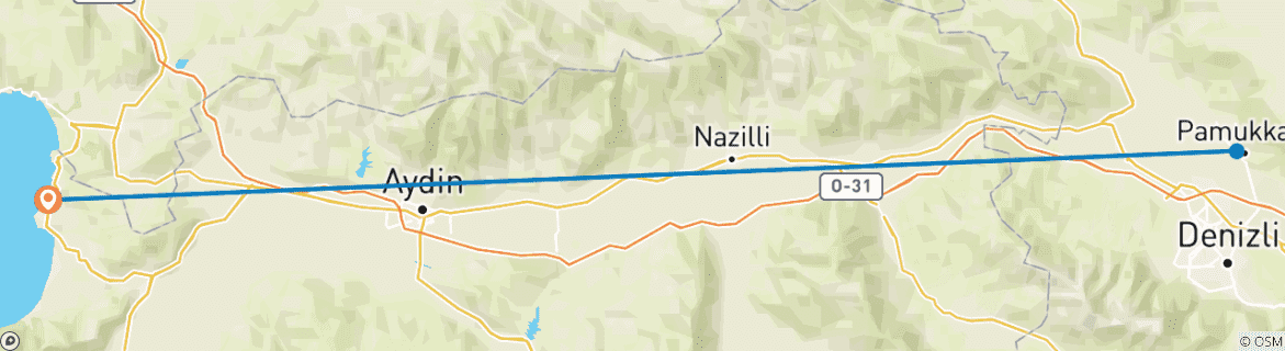 Imagen de un mapa que muestra la ruta del circuito