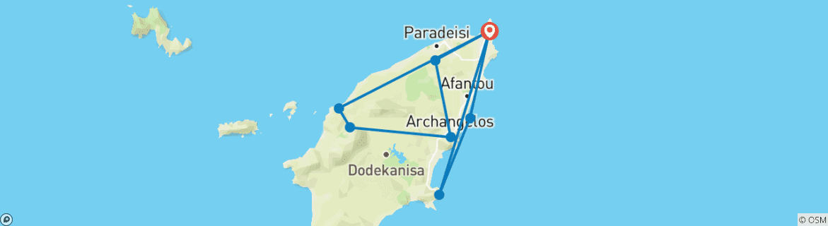 Imagen de un mapa que muestra la ruta del circuito