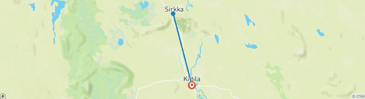 Foto van een kaart met de route van de rondreis