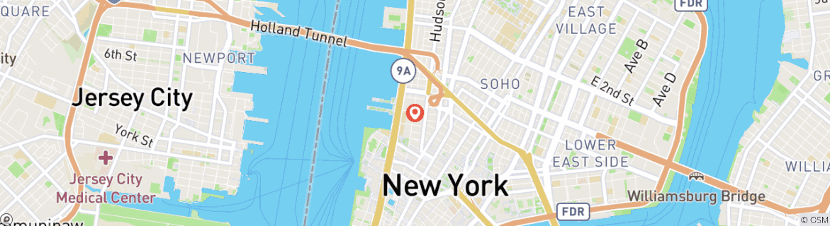 Carte du circuit Ville de New York - New York