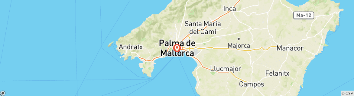 Map of Silvester in Palma de Mallorca (8 Tage)
