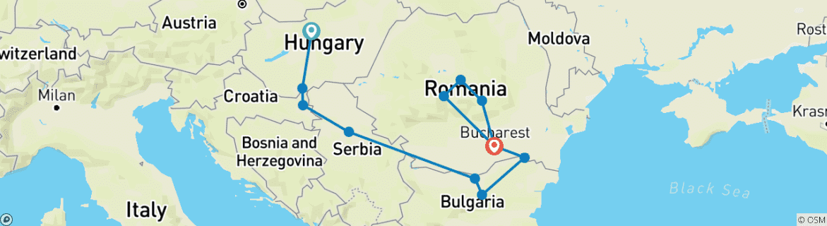Imagen de un mapa que muestra la ruta del circuito