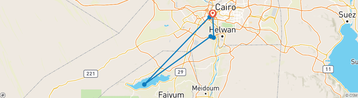 Imagen de un mapa que muestra la ruta del circuito