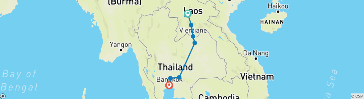 Imagen de un mapa que muestra la ruta del circuito