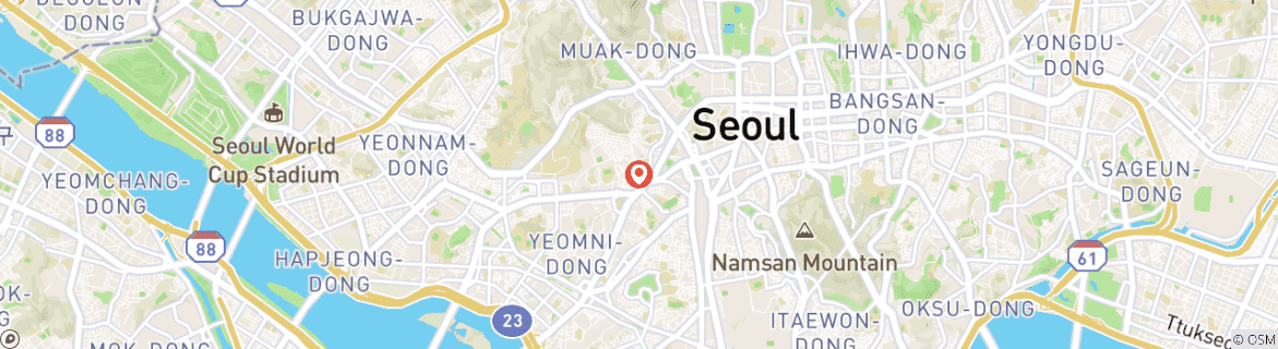 Carte du circuit 7 jours à Séoul avec les enfants : Une aventure familiale (guide et chauffeur privés）) - Personnalisable