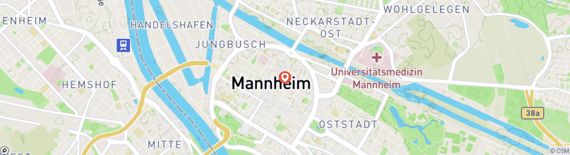 Carte du circuit Mannheim - carré, pratique, culture