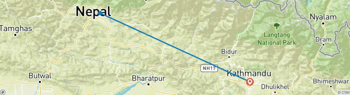 Imagen de un mapa que muestra la ruta del circuito