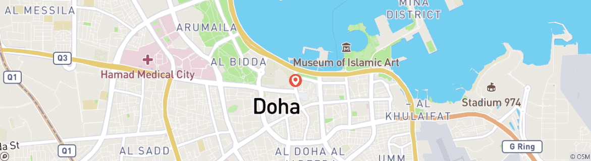Carte du circuit Séjour à Doha (4 étoiles) - 3 jours