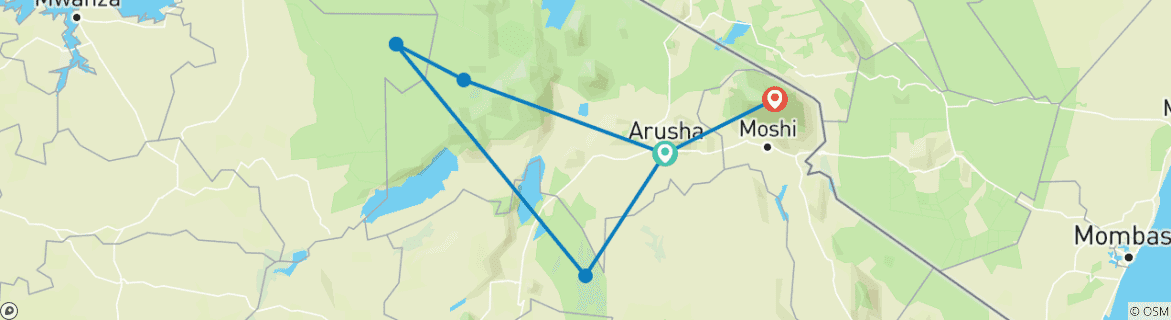 Imagen de un mapa que muestra la ruta del circuito