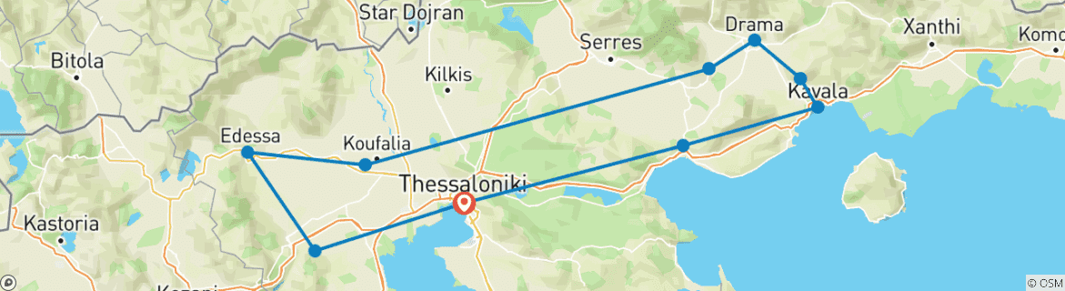 Imagen de un mapa que muestra la ruta del circuito