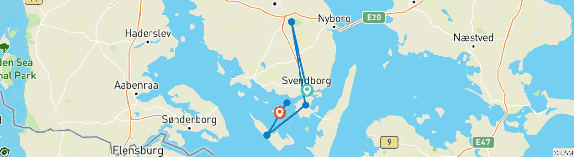 Imagen de un mapa que muestra la ruta del circuito