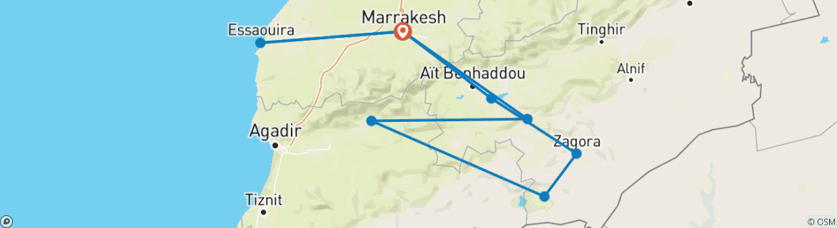 Imagen de un mapa que muestra la ruta del circuito