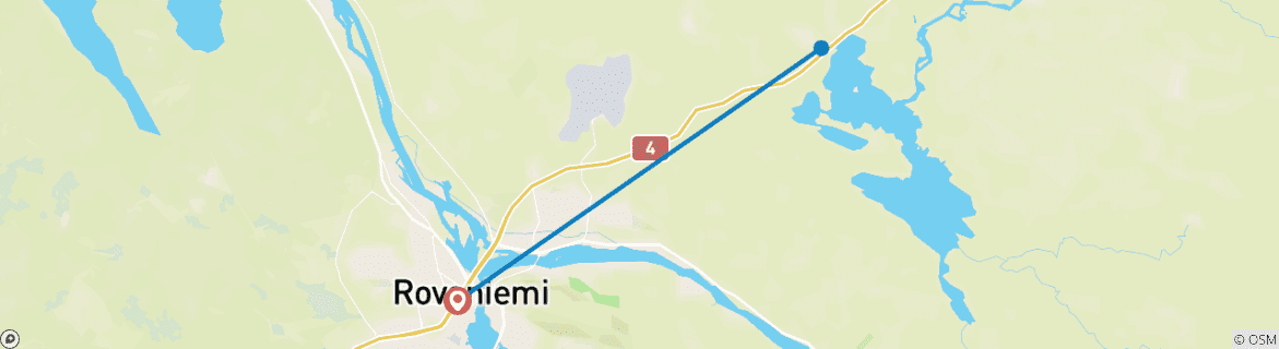 Karte mit der Reiseroute