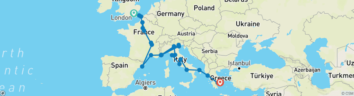 Imagen de un mapa que muestra la ruta del circuito