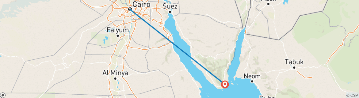 Foto van een kaart met de route van de rondreis