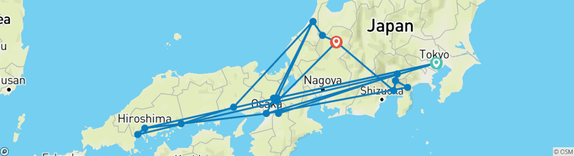 Imagen de un mapa que muestra la ruta del circuito