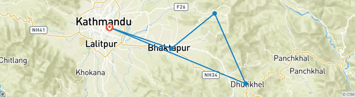 Imagen de un mapa que muestra la ruta del circuito