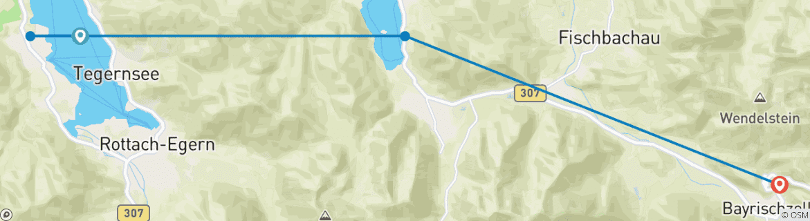 Imagen de un mapa que muestra la ruta del circuito