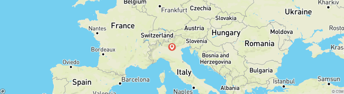 Mapa de Italia: Lago de Garda