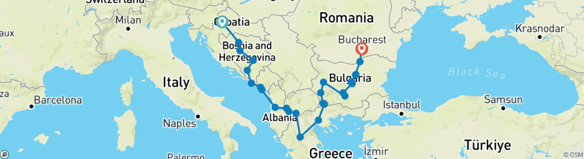 Imagen de un mapa que muestra la ruta del circuito