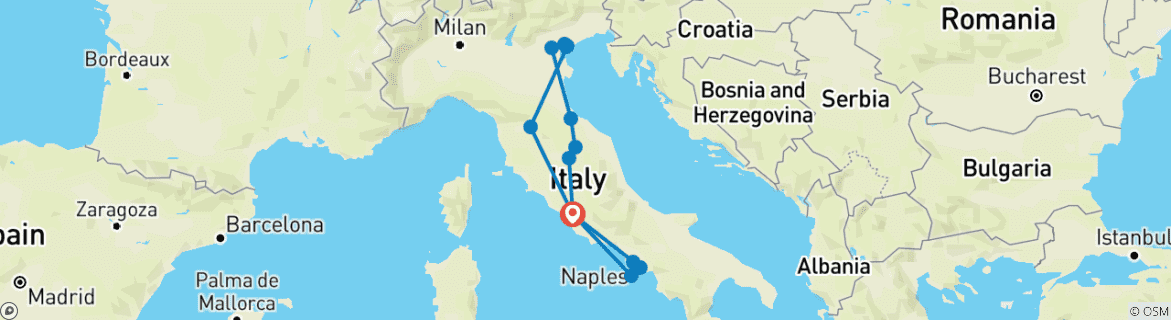 Imagen de un mapa que muestra la ruta del circuito