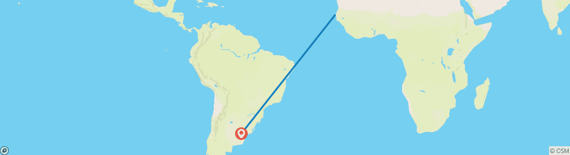 Image d'une carte montrant l'itinéraire du circuit