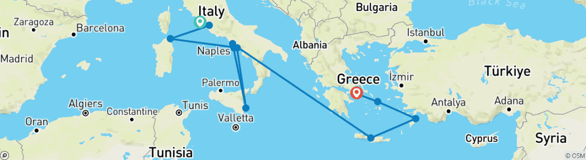 Imagen de un mapa que muestra la ruta del circuito