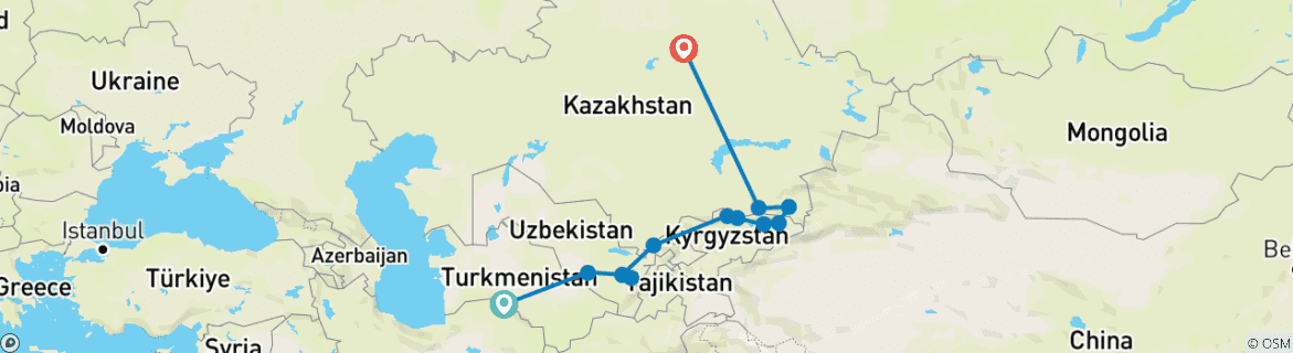 Imagen de un mapa que muestra la ruta del circuito