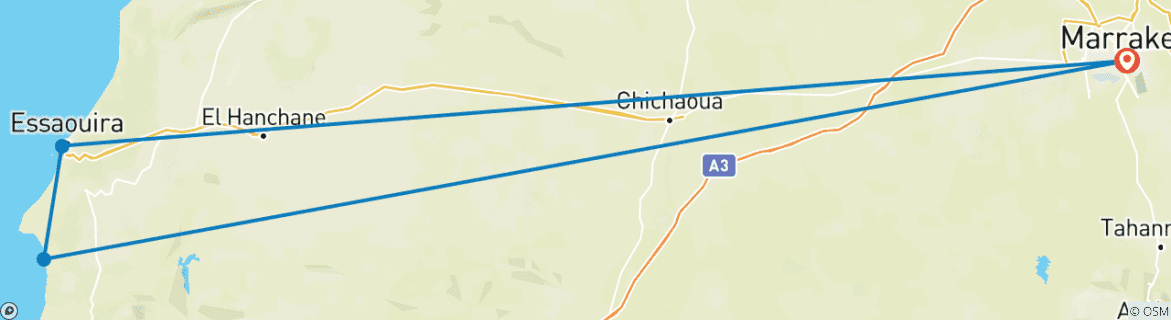 Imagen de un mapa que muestra la ruta del circuito