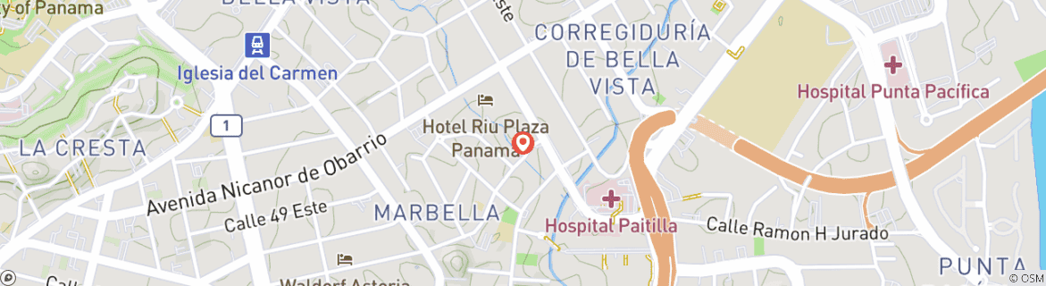 Carte du circuit Les points forts du Panama 7 jours/6 nuits