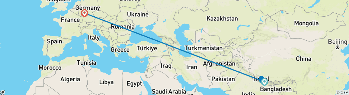 Imagen de un mapa que muestra la ruta del circuito