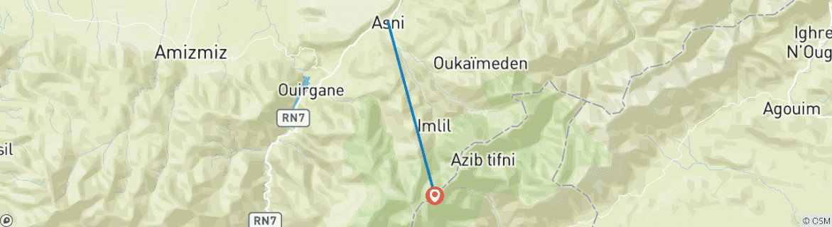 Imagen de un mapa que muestra la ruta del circuito